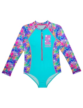 Traje De Baño Completo Sunskin Para Infantil Niña