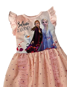 Vestido Disney manga volantes para niña