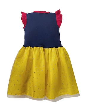 Vestido Disney Princesas manga volantes para niña