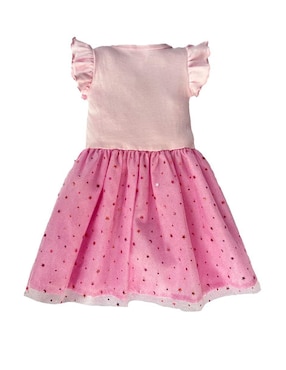 Vestido Disney manga volantes para niña