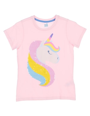 Playera Piquenique manga corta para niña