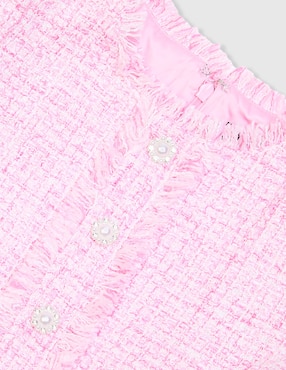 Vestido Bardot manga regular para niña