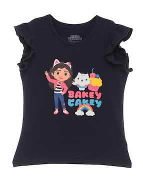 Playera Gabby's Doll House Manga Corta Para Niña