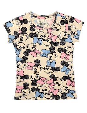 Playera Disney Manga Corta Para Niña