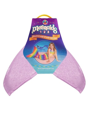 Cola de sirena para nadar Mermaids 123 Sparkle Sirena para niña