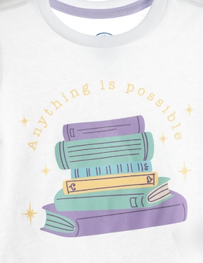 Playera 365 Essential manga corta para niña
