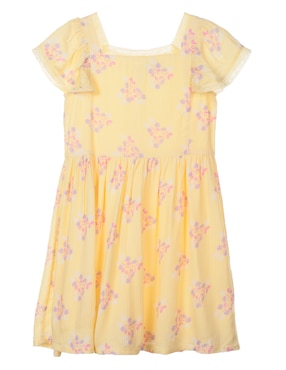 Vestido Piquenique manga mariposa para niña