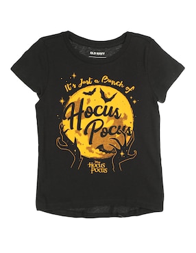 Playera Halloween Old Navy Disney Manga Corta Para Niña