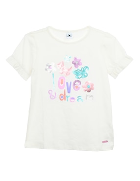 Playera Ferrioni Manga Corta Para Niña