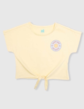 Playera Piquenique manga corta para niña