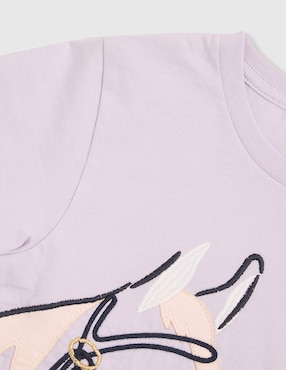 Playera Piquenique manga corta para niña