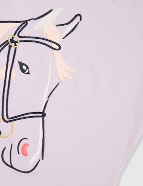 Playera Piquenique manga corta para niña