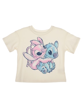 Playera Disney Manga Corta Para Niña