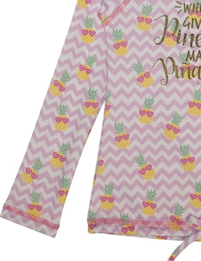 Wetshirt Sunskin estampado para niña