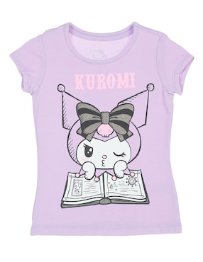 Playera Hello Kitty Manga Corta Para Niña