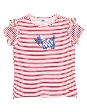 Playera Ferrioni Manga Corta Para Niña