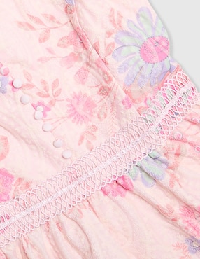 Vestido Bardot manga mariposa para niña