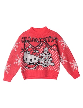 Suéter Navideño Hello Kitty Para Niña