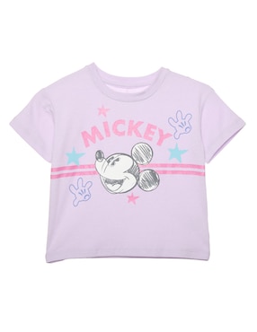 Playera Disney Graffitti Manga Corta Para Niña