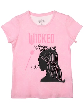 Playera Universal Wicked Manga Corta Para Niña