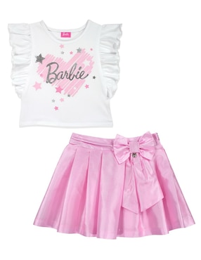 Conjunto Casual Barbie Para Niña 2 Piezas