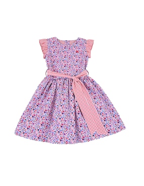 Vestido Ferrioni Praline Manga Mariposa Para Niña