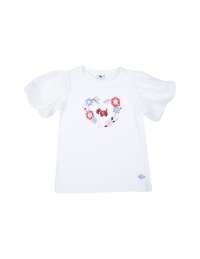 Playera Ferrioni Dog Manga Corta Para Niña