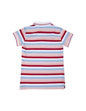 Playera tipo polo Ferrioni de algodón para niña
