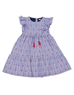 Vestido Ferrioni Manga Mariposa Para Niña