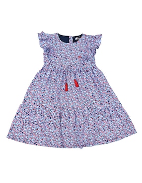 Vestido Ferrioni Manga Mariposa Para Niña