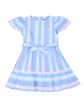 Vestido Ferrioni Manga Mariposa Para Niña