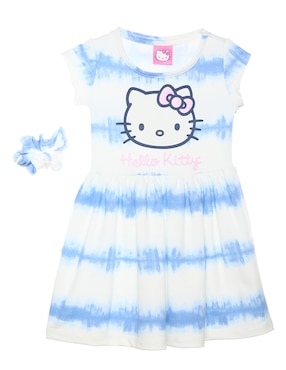 Vestido Hello Kitty Manga Regular Para Niña