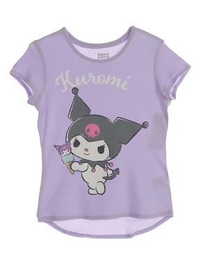 Playera Hello Kitty Manga Corta Para Niña