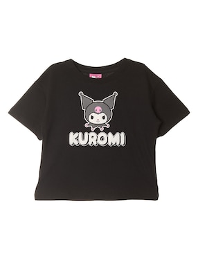 Playera Hello Kitty Manga Corta Para Niña