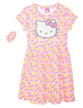 Vestidi Hello Kitty Manga Regular Para Niña