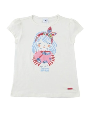 Playera Ferrioni Manga Corta Para Niña