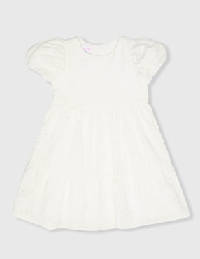 Vestido Bonnie Jean manga globo para niña