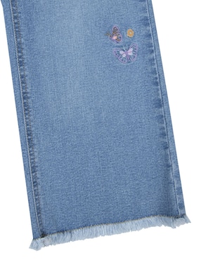Jeans cargo straight Ferrioni Pimmy deslavado para niña