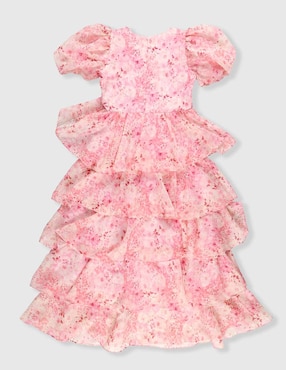 Vestido Bardot Junior manga regular para niña