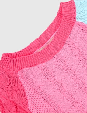 Vestido Piquenique manga regular para niña