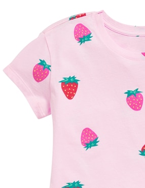 Playera Old Navy manga corta para niña