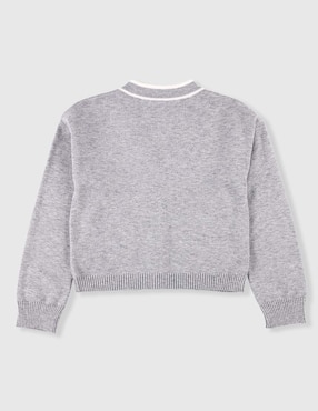 Suéter con bolsillos Piquenique Collection para niña