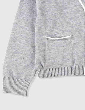 Suéter con bolsillos Piquenique Collection para niña