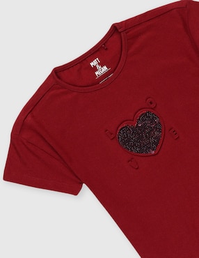 Playera Matt & Megan manga corta para niña