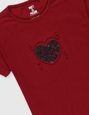 Playera Matt & Megan manga corta para niña