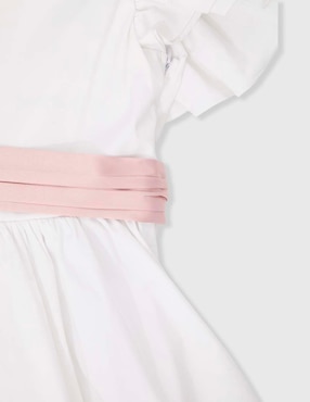Vestido Piquenique manga volantes para niña