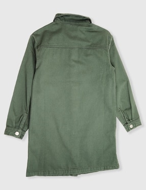 Vestido Piquenique manga regular para niña