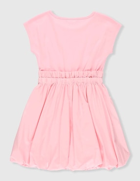 Vestido Piquenique manga cap para niña