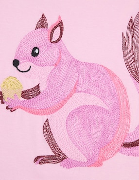 Playera Piquenique manga corta para niña