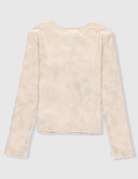 Playera Piquenique manga larga para niña